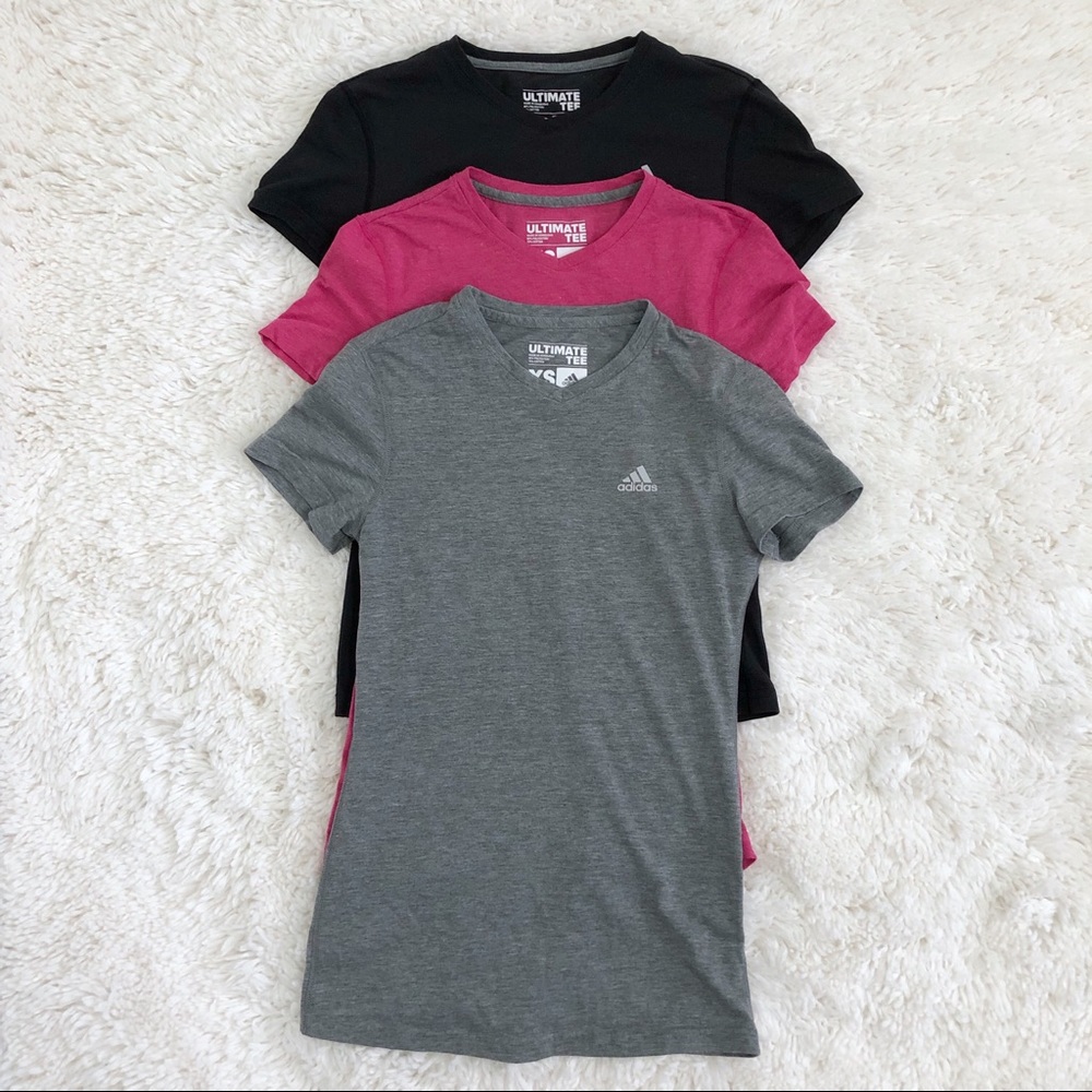 SOLD Adidas Ultimate Tee 3 Piece Bundle Size XS - Picture 1 of 7